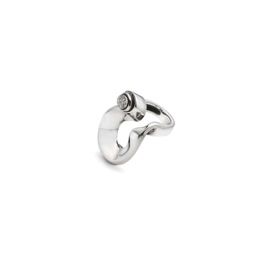 Anello 'Nastri' con drusa NASTRI | AN DRUARG